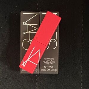 NARS Powermatte Lipstick in Dragon Girl 132 Bundle of 2 NIB Mini Size 0.02oz/0.8